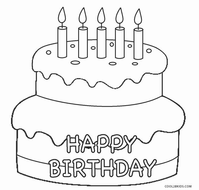 Best ideas about Birthday Cake Coloring Pages
. Save or Pin Free Printable Birthday Cake Coloring Pages For Kids Now.