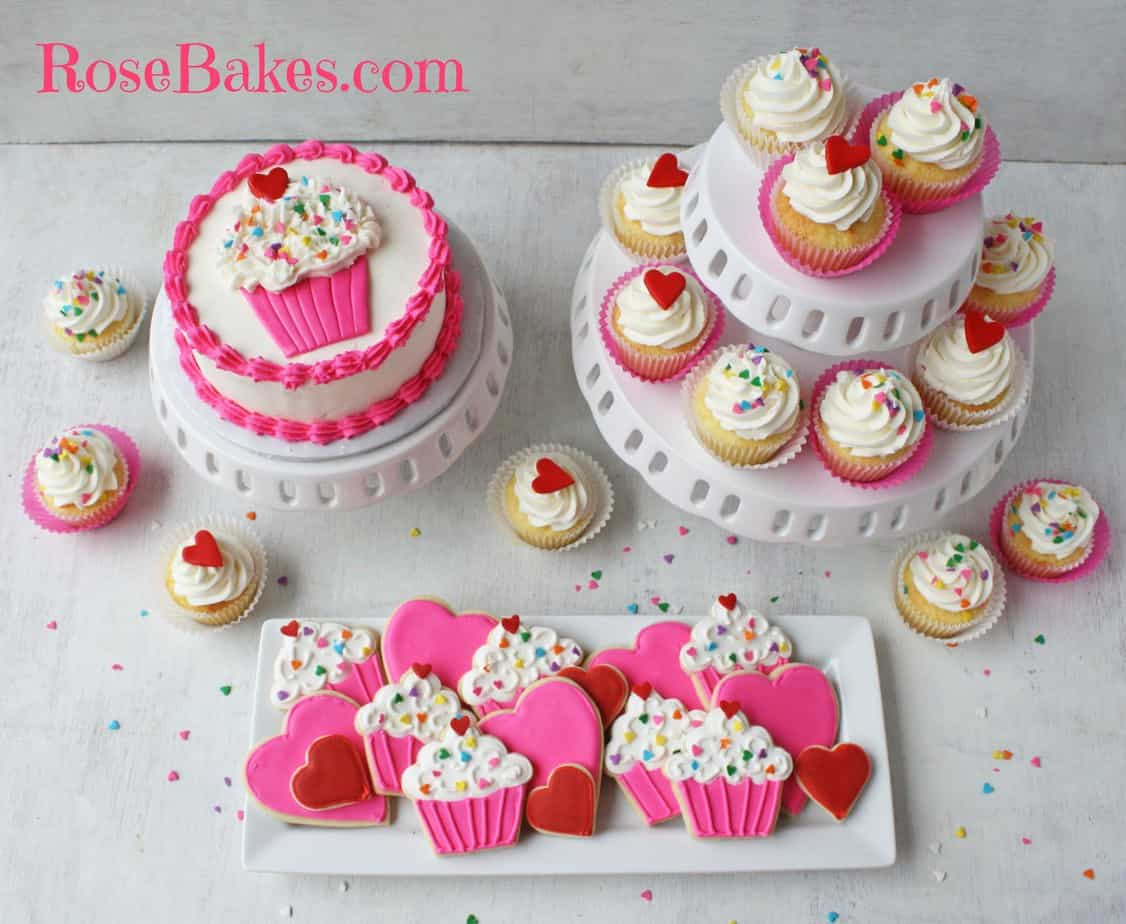 Best ideas about Birthday Cake Cupcakes
. Save or Pin Cupcakes & Hearts 1st Birthday Party Cookies Cupcakes Now.