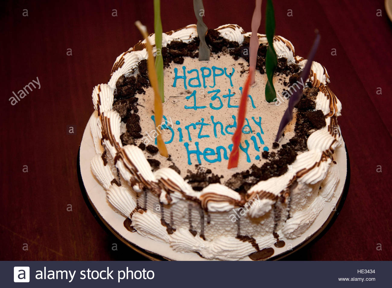 Best ideas about Birthday Cake For 13 Year Old Boy
. Save or Pin Decorative happy birthday cake with candles for a 13 year Now.
