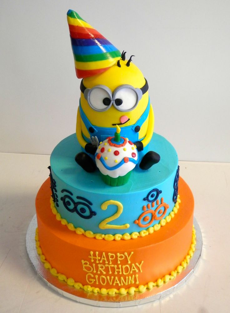 Best ideas about Birthday Cake For 2 Year Old Boy
. Save or Pin 2 year old birthday cake DespicableMe Minions Now.