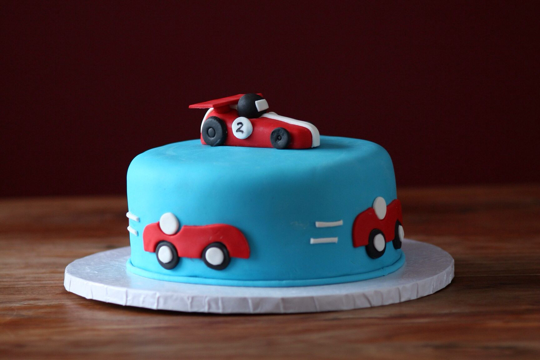 Best ideas about Birthday Cake For 2 Year Old Boy
. Save or Pin Racing car themed birthday cake for a 2 year old little Now.