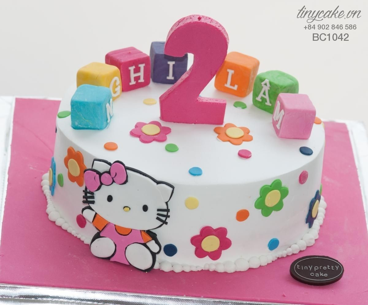 Best ideas about Birthday Cake For 2 Years Old Girl
. Save or Pin Kitty birthday cake for 2 years old girl TinyCake VN 183B Now.