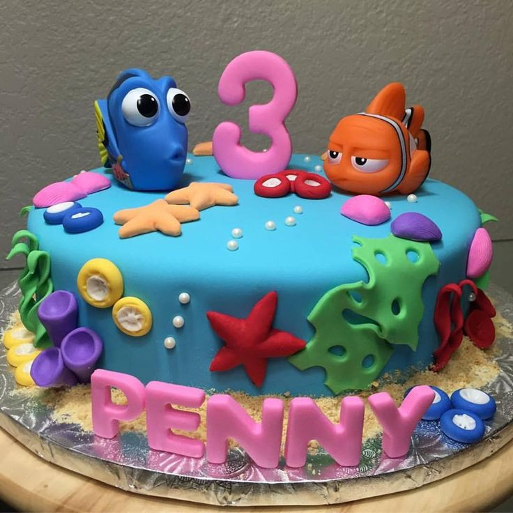 Best ideas about Birthday Cake For 3 Year Old Boy
. Save or Pin Nemo and Dorys Cake for a 3 year old girl We made the Now.