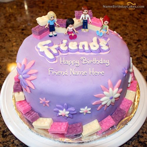 Best ideas about Birthday Cake For Friend
. Save or Pin Write name on Friendship Birthday Cake For Friends Happy Now.