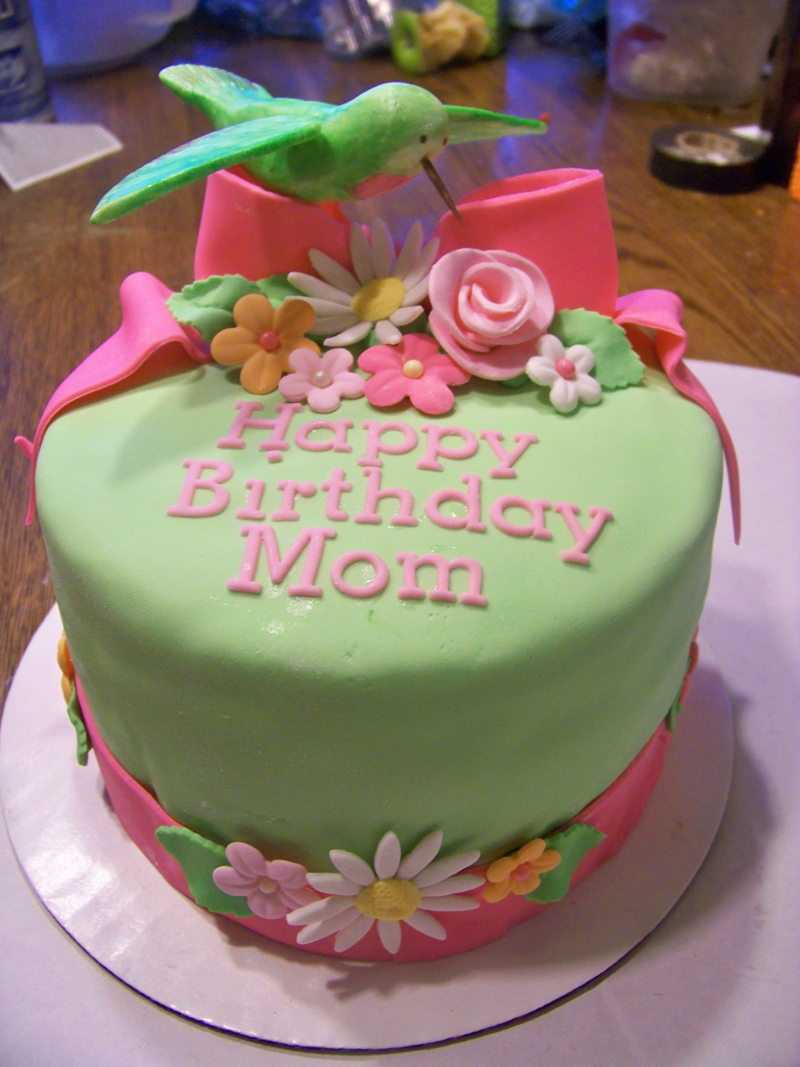 Best ideas about Birthday Cake For Mother
. Save or Pin Hummingbird Birthday Cake Hummingbird made of fondant Now.