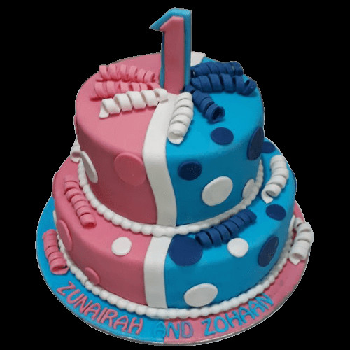 Best ideas about Birthday Cake For Sister
. Save or Pin Birthday cake for twin brother and sister made with Now.