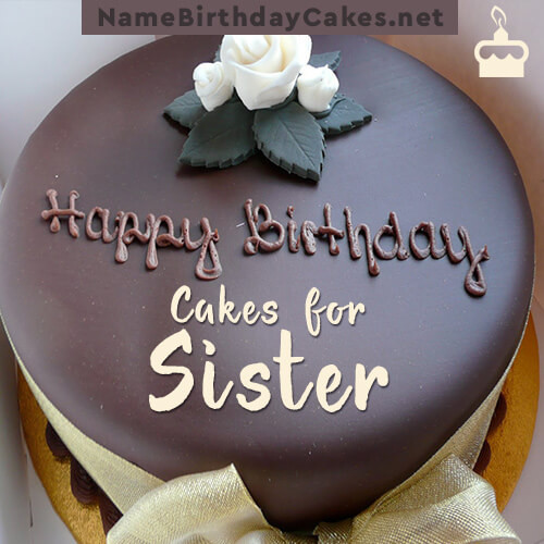 Best ideas about Birthday Cake For Sister
. Save or Pin Happy Birthday Cakes for Sister With Name Now.