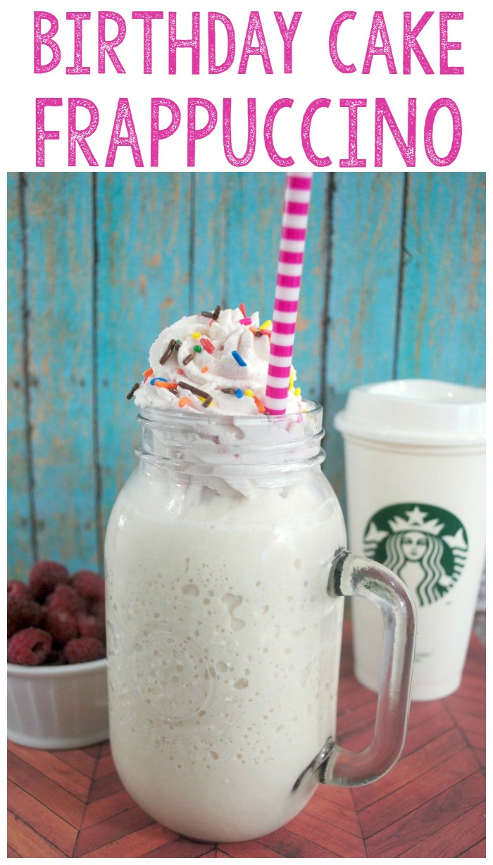 Best ideas about Birthday Cake Frappuccino
. Save or Pin Copycat Starbucks Birthday Cake Frappuccino Frozen Coffee Now.