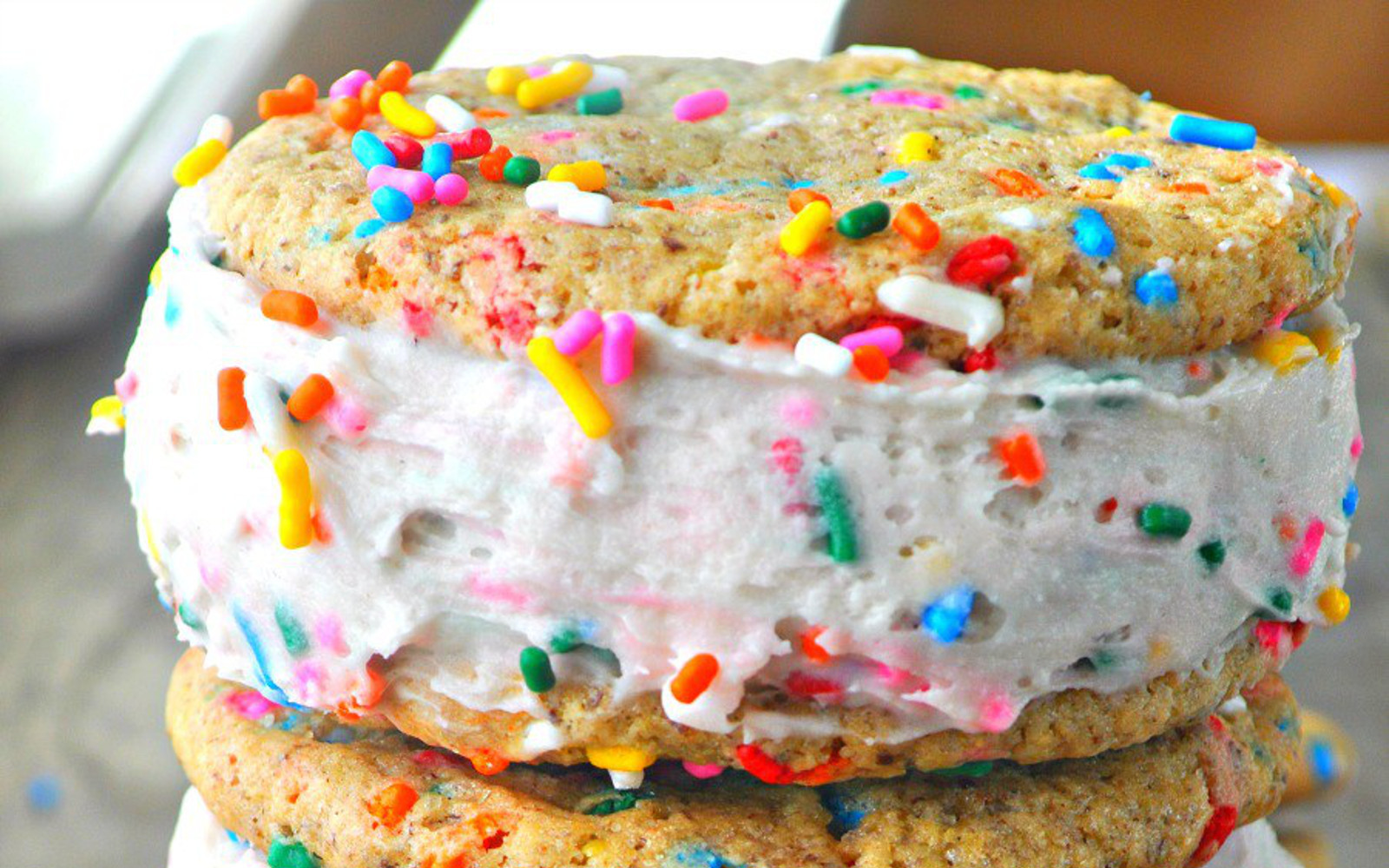 Best ideas about Birthday Cake Ice Cream Recipe
. Save or Pin Birthday Cake Ice Cream Sandwiches [Vegan] Now.