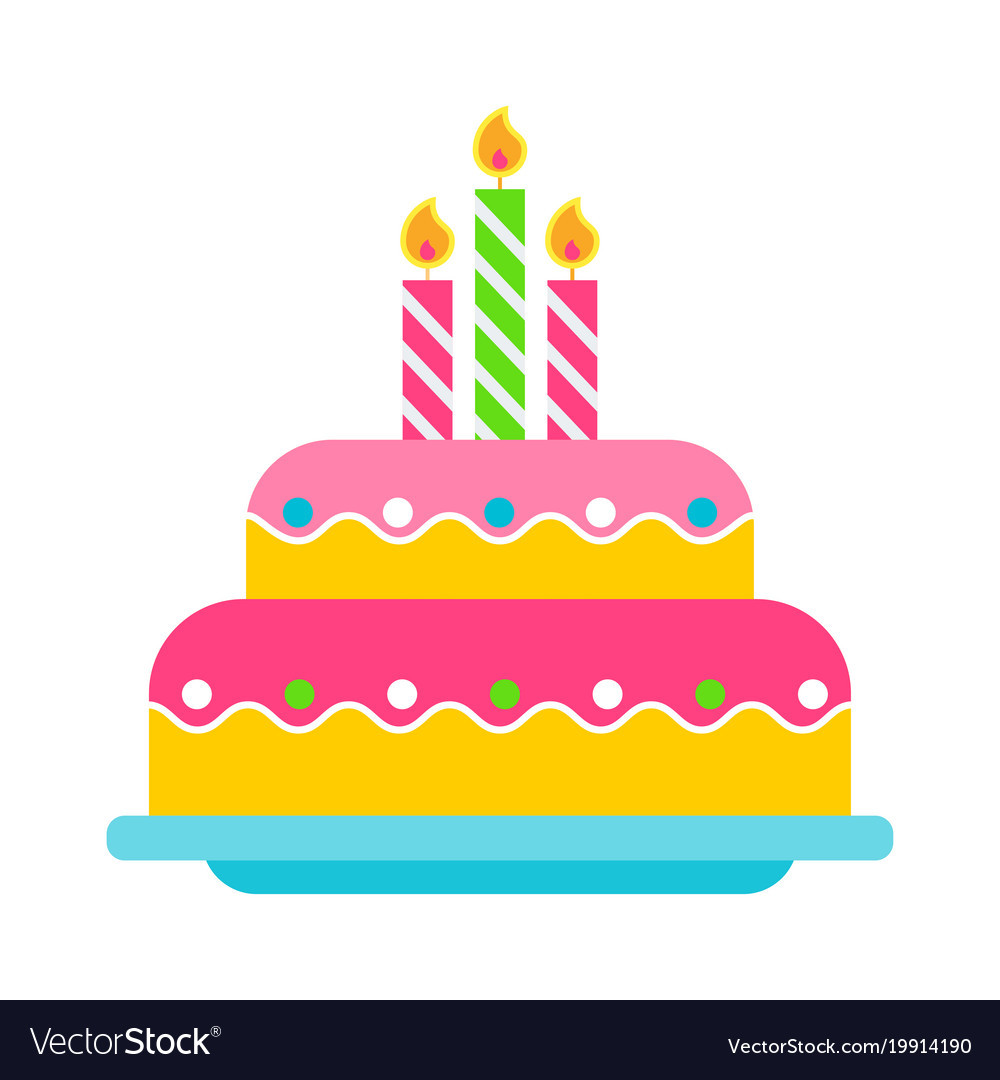 Best ideas about Birthday Cake Icon
. Save or Pin Birthday cake color icon Royalty Free Vector Image Now.