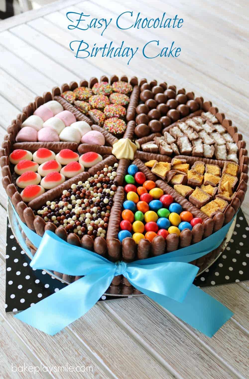 Best ideas about Birthday Cake Ideas
. Save or Pin Easy Chocolate Birthday Cake lies chocolates & more Now.