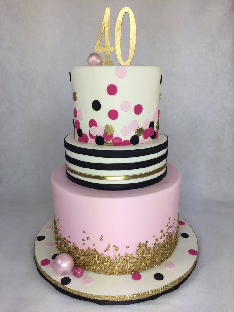 Best ideas about Birthday Cake Ideas For Women
. Save or Pin Kate Spade inspired 40th Birthday Cake by Lettherebecake Now.