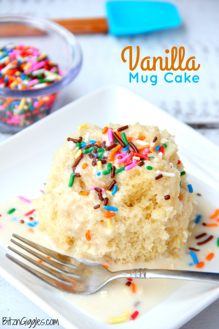 Best ideas about Birthday Cake In A Mug
. Save or Pin Easy Vanilla Mug Cake Bitz & Giggles Now.