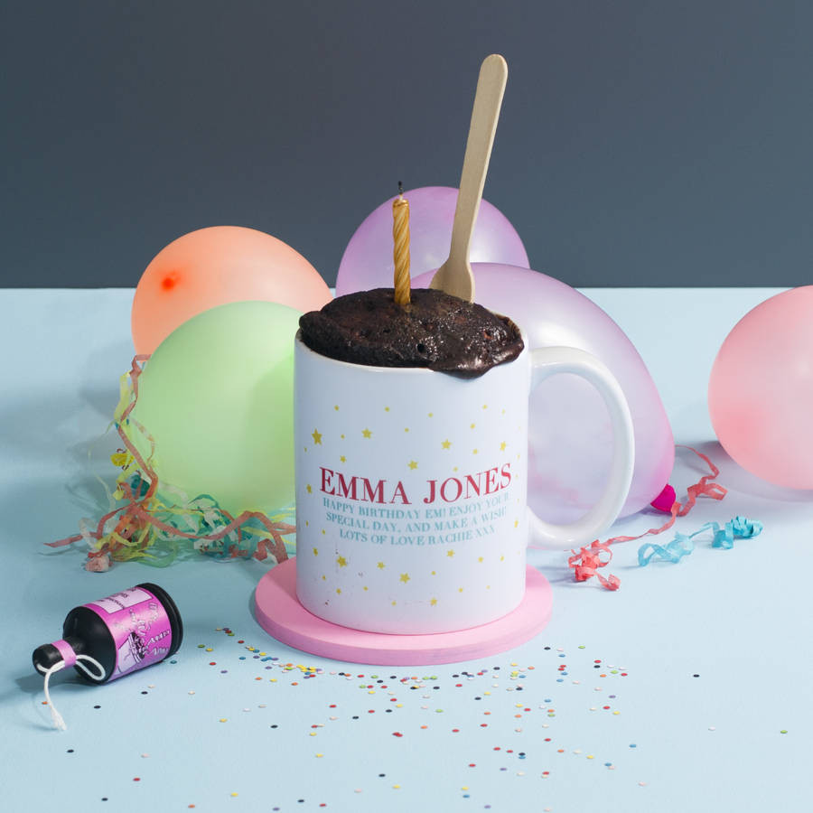 Best ideas about Birthday Cake In A Mug
. Save or Pin personalised mug cake birthday t set by oakdene designs Now.