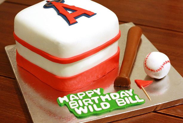 Best ideas about Birthday Cake Los Angeles
. Save or Pin White cubic Los Angeles Angels birthday cake with bat and Now.