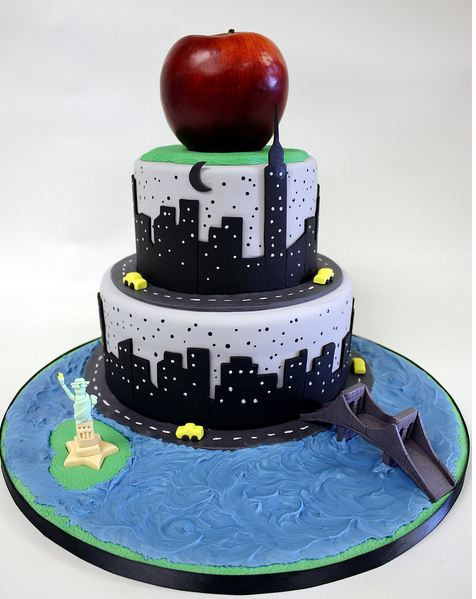 Best ideas about Birthday Cake Nyc
. Save or Pin New York theme big apple cake with Statue of Liberty JPG Now.