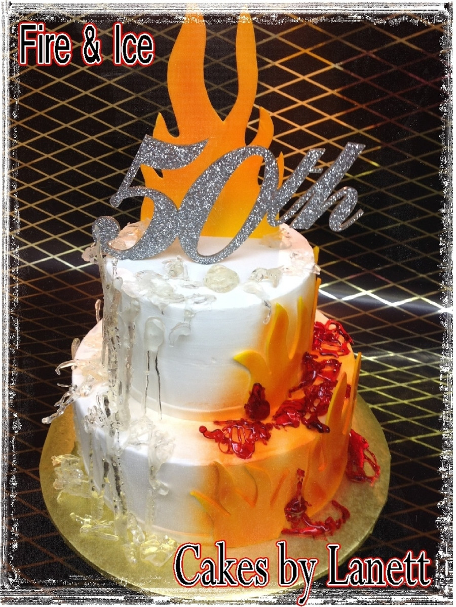 Best ideas about Birthday Cake On Fire
. Save or Pin Fire & Ice 50Th Birthday Cake CakeCentral Now.