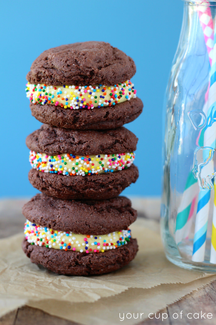 Best ideas about Birthday Cake Oreo
. Save or Pin Homemade Birthday Cake Oreos Your Cup of Cake Now.