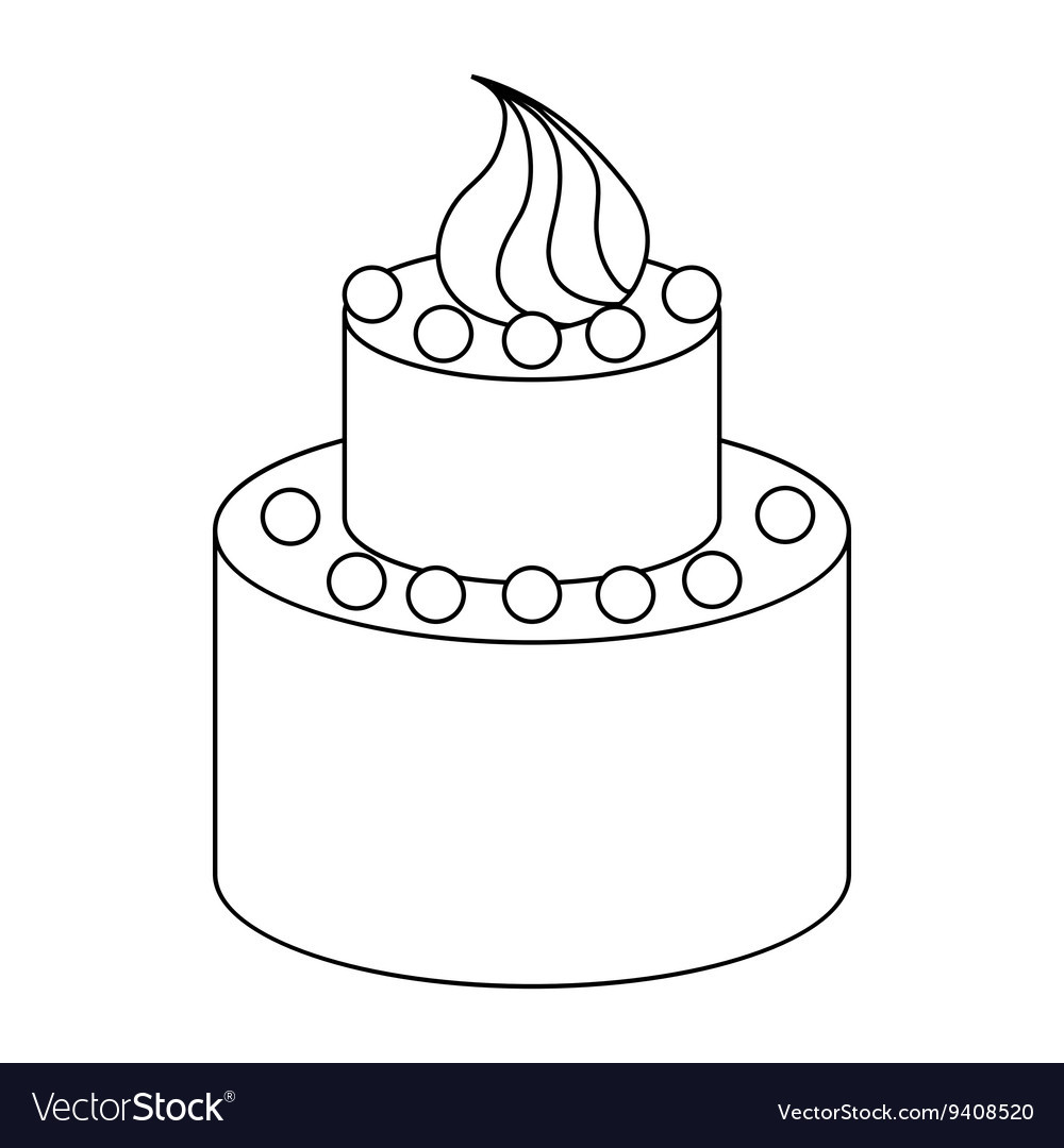 Best ideas about Birthday Cake Outline
. Save or Pin Two tier birthday cake icon outline style Vector Image Now.