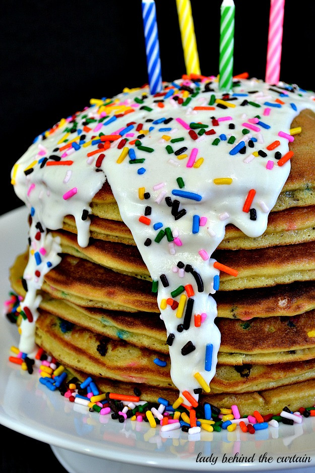 Best ideas about Birthday Cake Pancakes
. Save or Pin Cake Batter Birthday Pancakes Now.