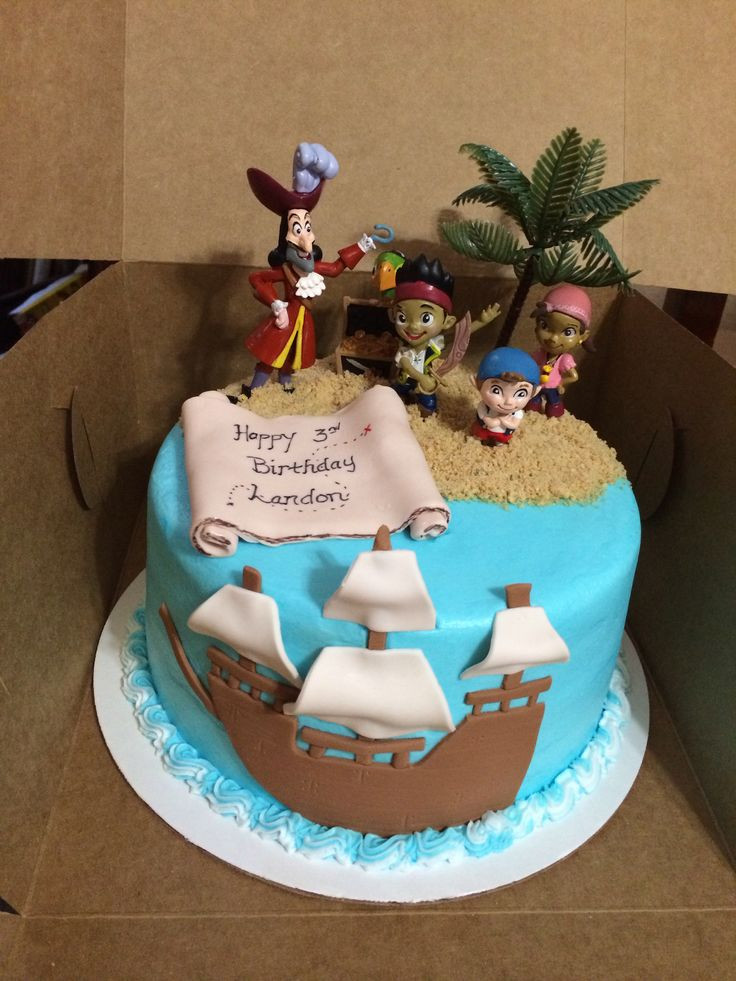 Best ideas about Birthday Cake Photo
. Save or Pin Landon s Birthday Cake Jake and the Neverland Pirates Now.