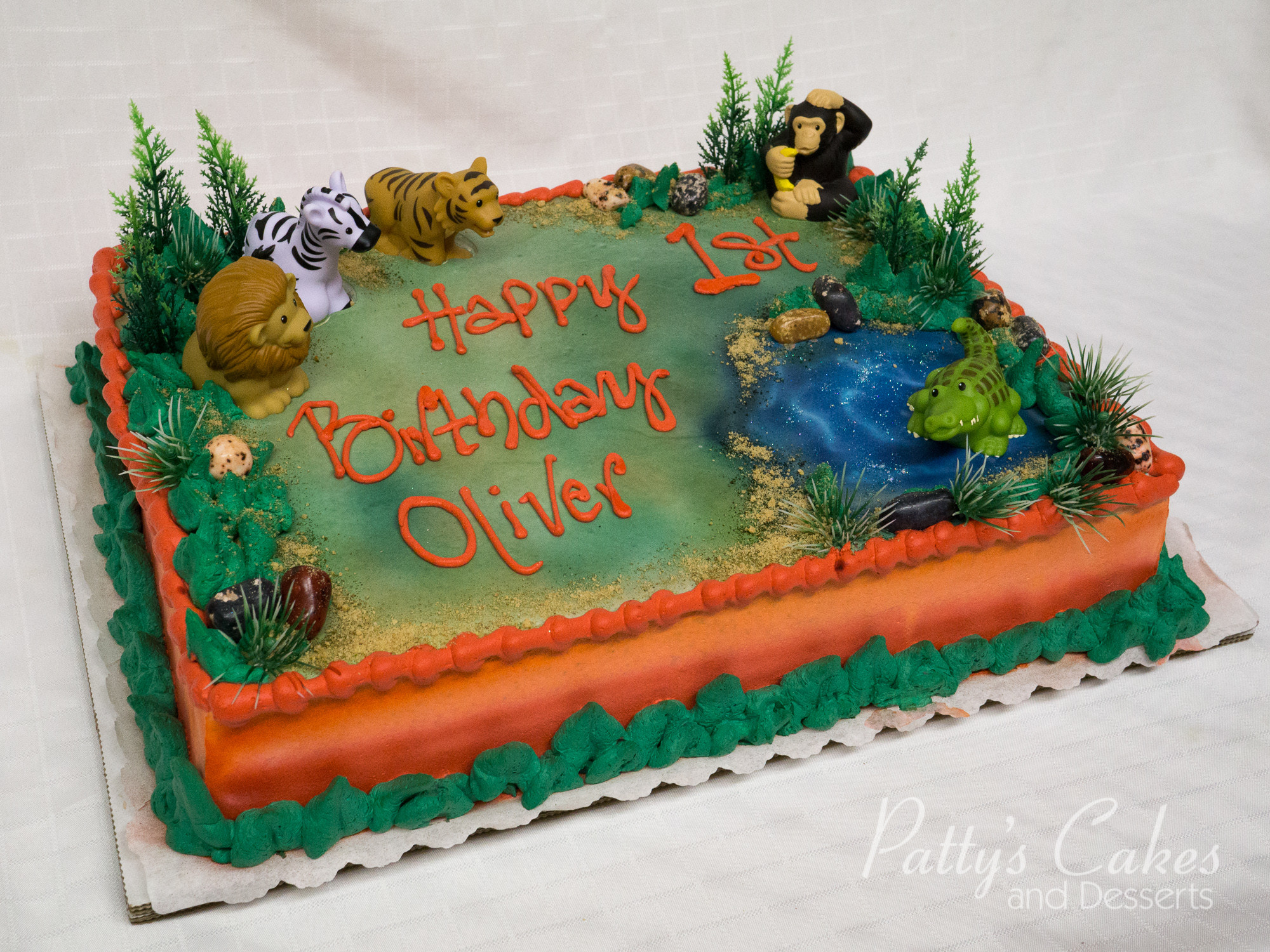 Best ideas about Birthday Cake Photo
. Save or Pin of a zoo themed birthday cake Patty s Cakes and Now.