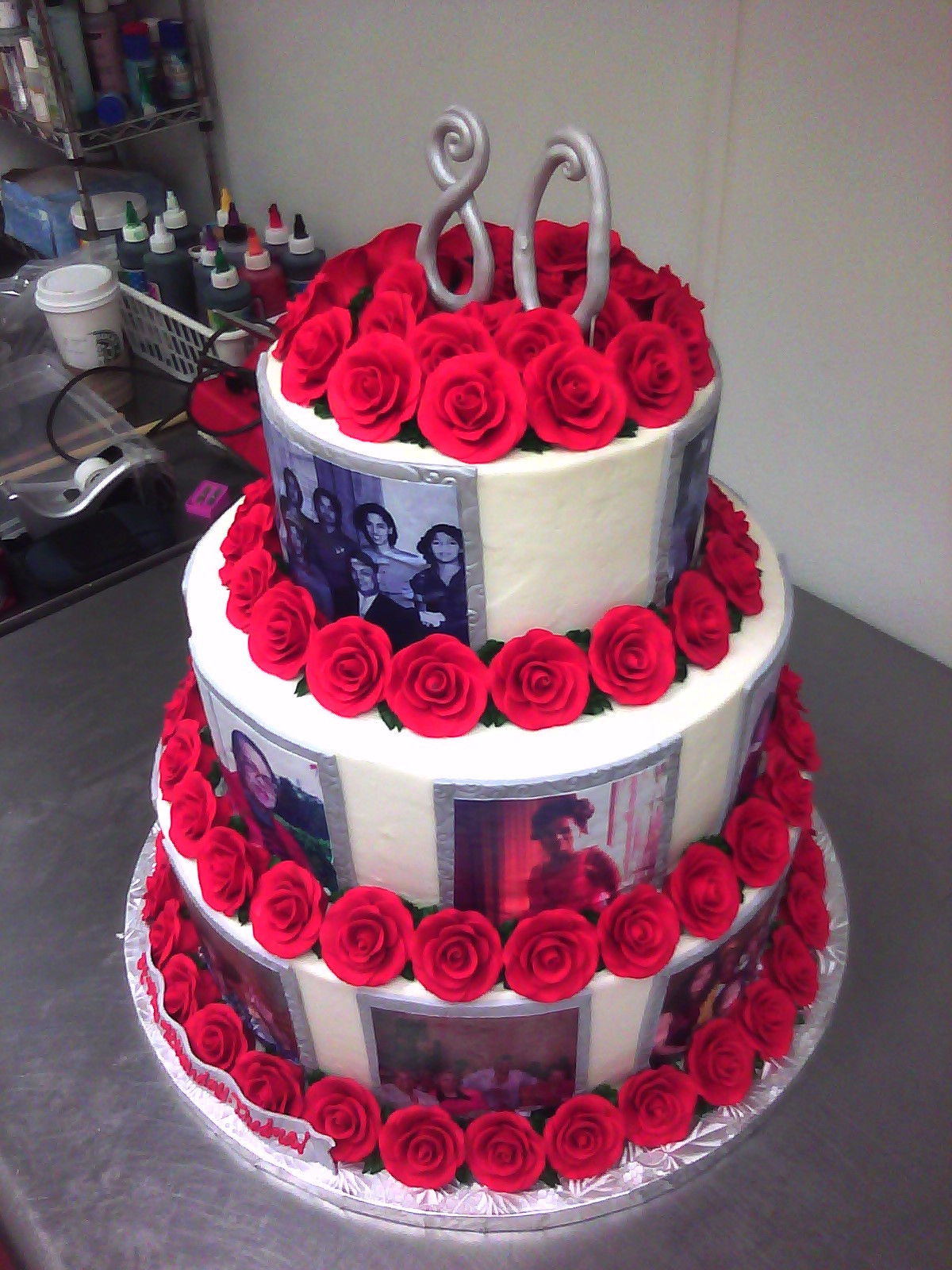 Best ideas about Birthday Cake Photo
. Save or Pin Rosey 80th Birthday Cake Now.