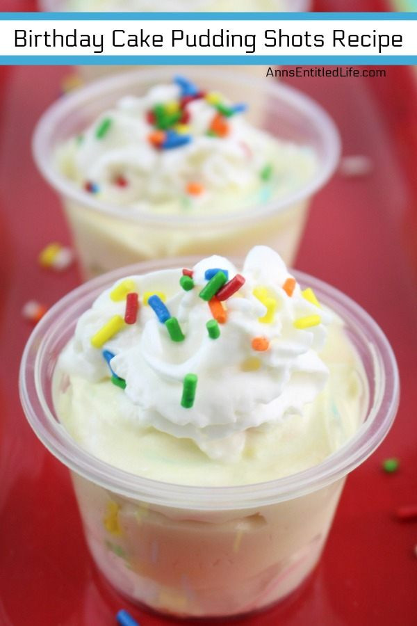 Best ideas about Birthday Cake Pudding Shots
. Save or Pin Birthday Cake Pudding Shots Recipe Now.