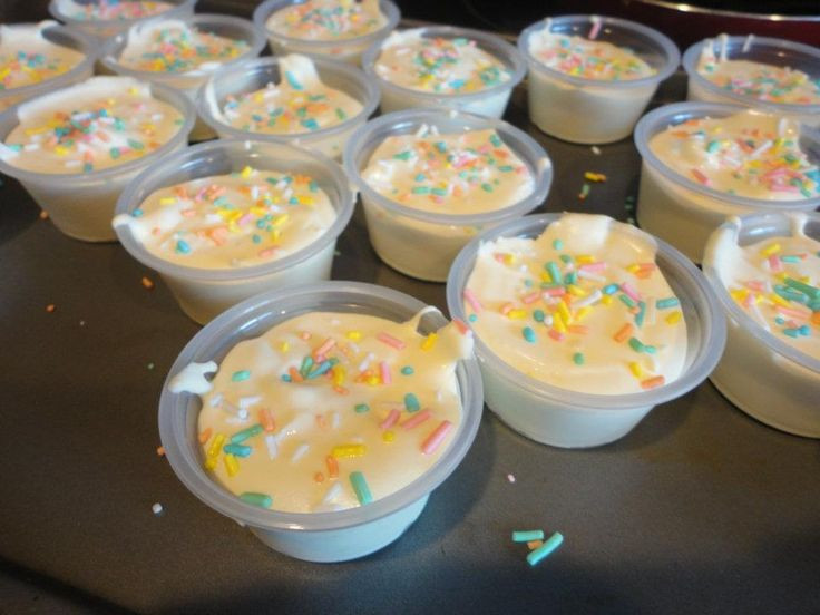 Best ideas about Birthday Cake Pudding Shots
. Save or Pin funfetti pudding shots with cake vodka Now.