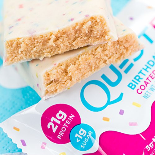 Best ideas about Birthday Cake Quest Bar
. Save or Pin Quest Nutrition Protein Bar Birthday Cake 21g Protein Now.