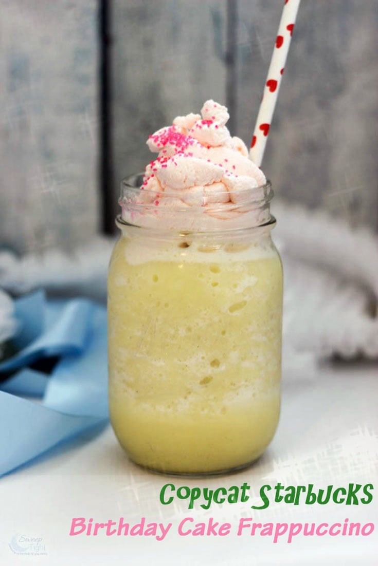 Best ideas about Birthday Cake Starbucks
. Save or Pin Copycat Starbucks Birthday Cake Frappuccino Recipe Now.