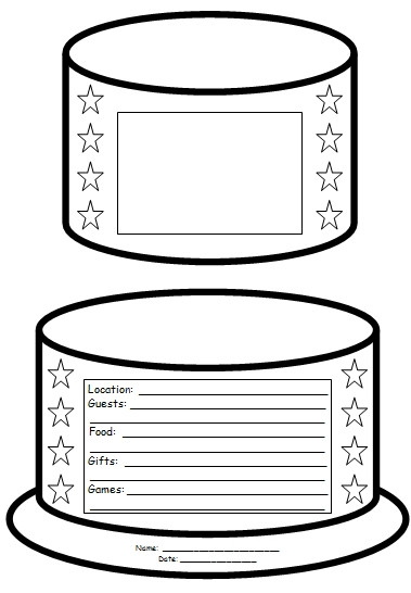Best ideas about Birthday Cake Template
. Save or Pin Birthday Cake Book Report Project templates printable Now.