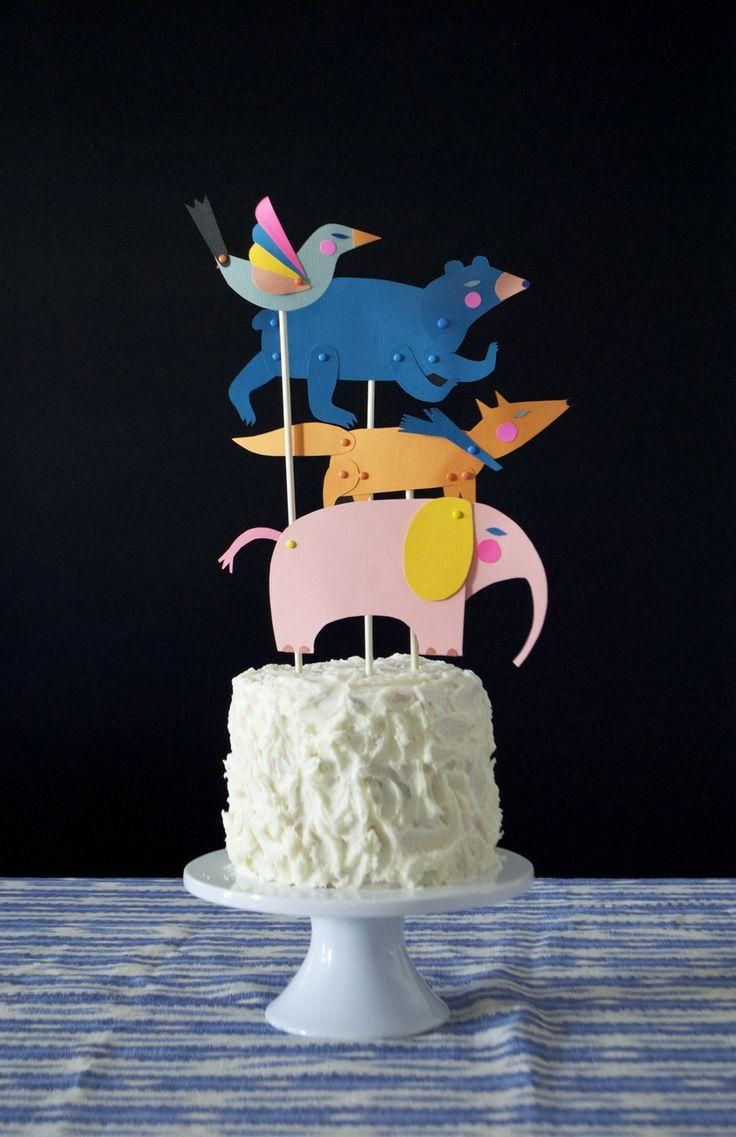 Best ideas about Birthday Cake Toppers
. Save or Pin Simply precious DIY paper animal cake toppers Now.