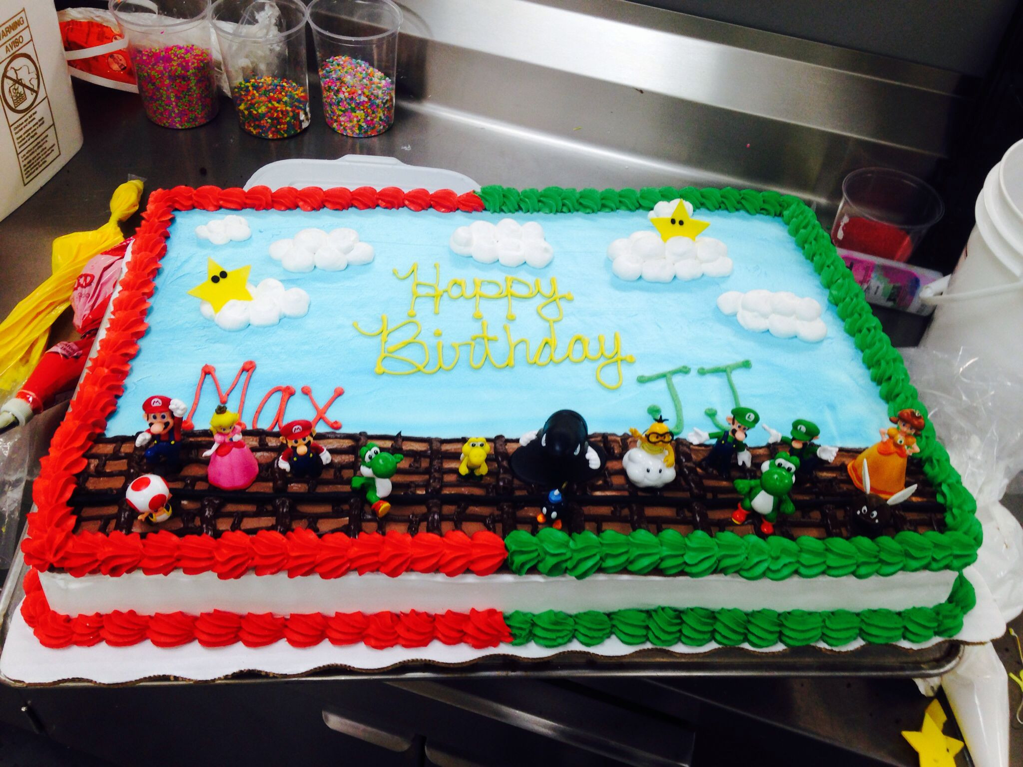 Best ideas about Birthday Cake Walmart
. Save or Pin Custom order Mario bros cake Mario cake Luigi cake Now.