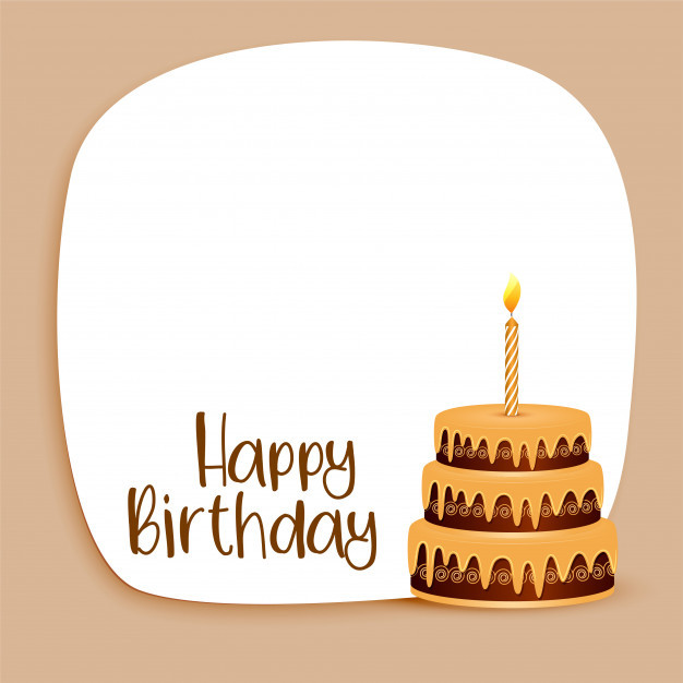 Best ideas about Birthday Card Design
. Save or Pin Happy birthday card design with text space and cake Vector Now.