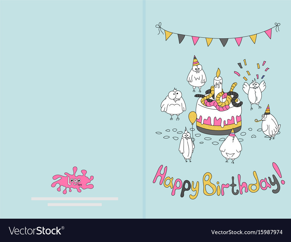 Best ideas about Birthday Card Design
. Save or Pin Ready for print happy birthday card design with Vector Image Now.