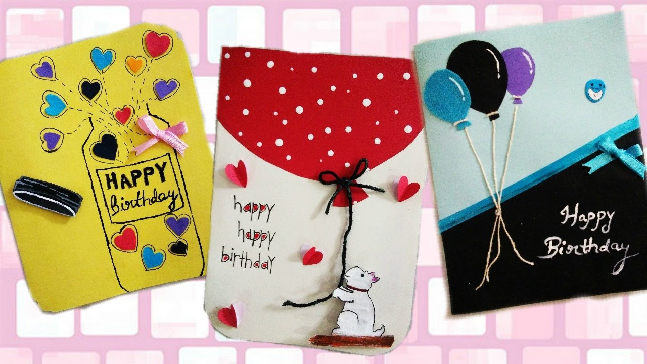 Best ideas about Birthday Card Diy
. Save or Pin DIY how to make simple and easy birthday greeting cards Now.