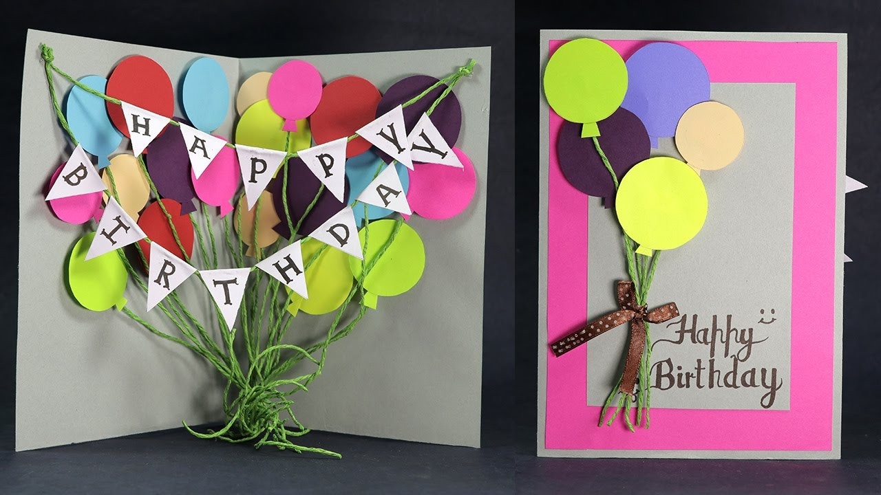 Best ideas about Birthday Card Diy
. Save or Pin DIY Birthday Card How to Make Balloon Bash Birthday Card Now.