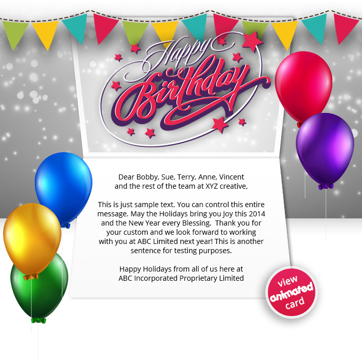 Best ideas about Birthday Card Email
. Save or Pin Corporate Birthday eCards Now.