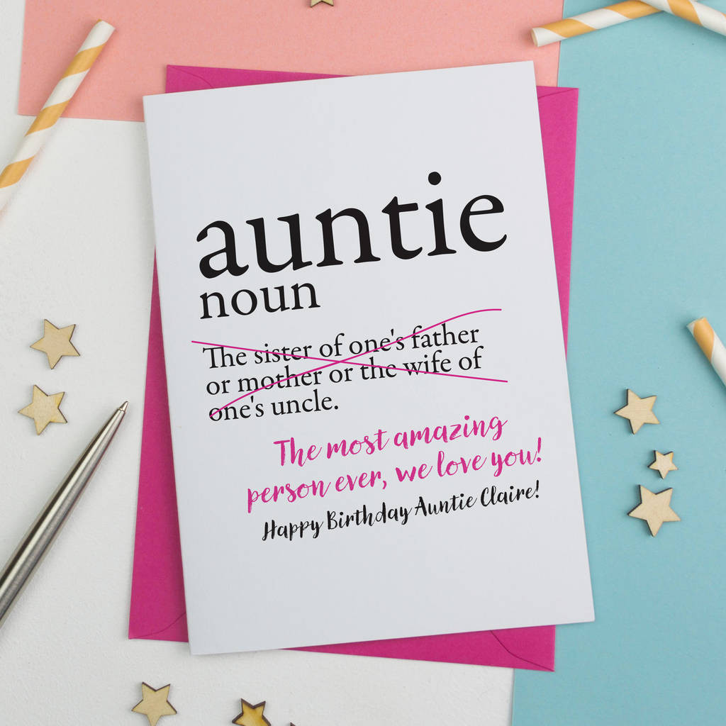 Best ideas about Birthday Card For Aunt
. Save or Pin personalised aunty auntie or aunt birthday card by a is Now.