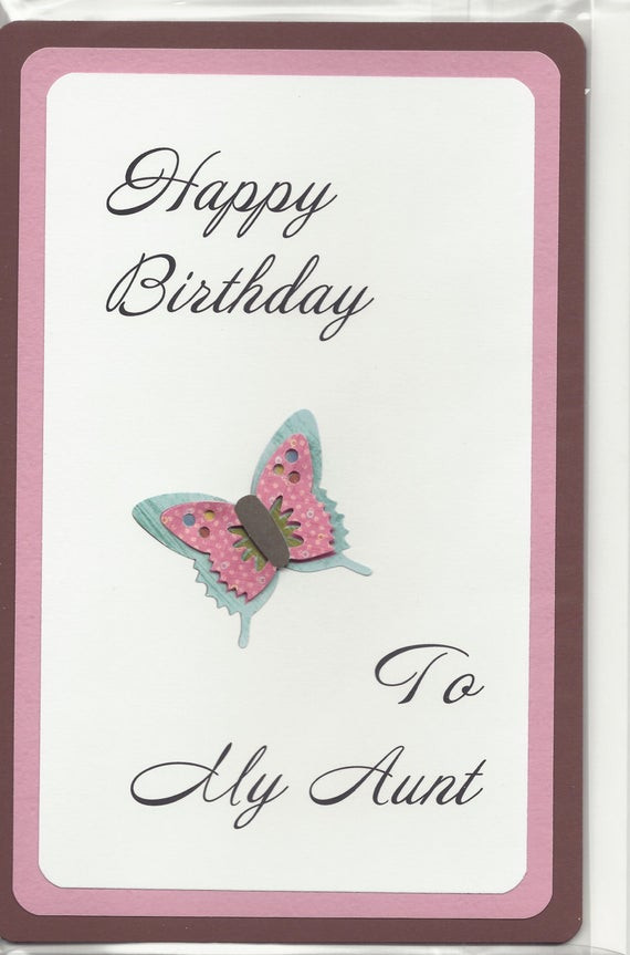 Best ideas about Birthday Card For Aunt
. Save or Pin Handmade Greeting Card Birthday Aunt Embellished Now.