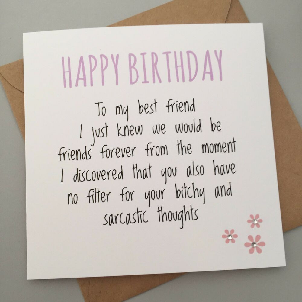 Best ideas about Birthday Card For Best Friend
. Save or Pin FUNNY BEST FRIEND BIRTHDAY CARD BESTIE HUMOUR FUN Now.