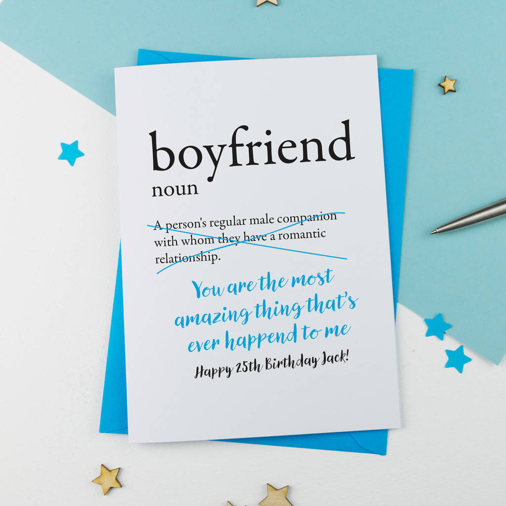 Best ideas about Birthday Card For Boyfriend
. Save or Pin birthday card for boyfriend personalised by a is for Now.