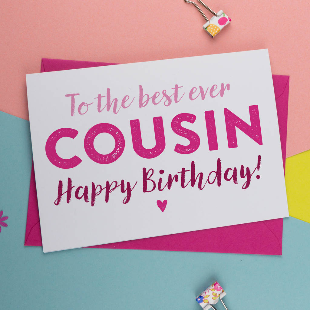 Best ideas about Birthday Card For Cousin
. Save or Pin birthday card for cousin in pink or blue by a is for Now.