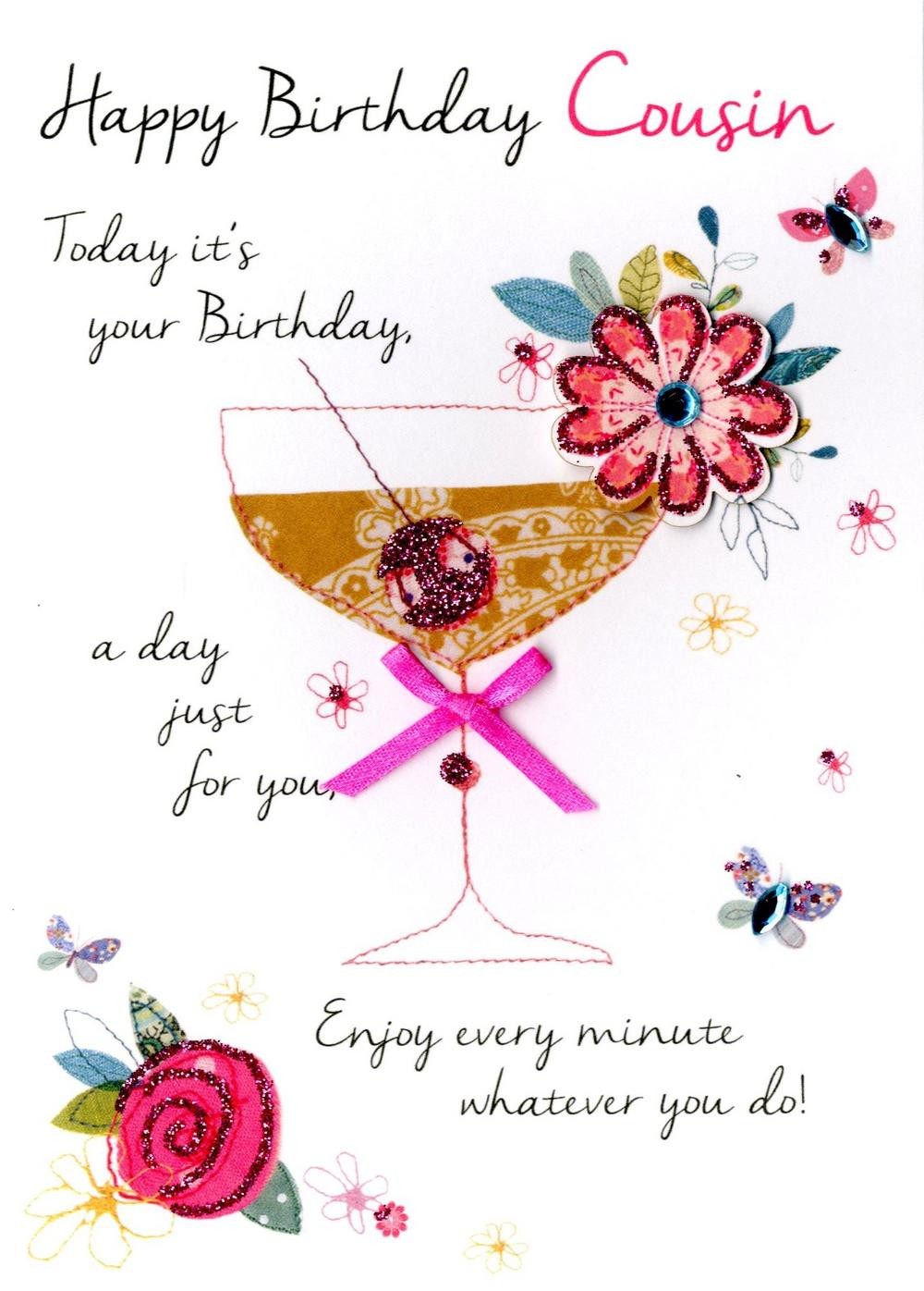 Best ideas about Birthday Card For Cousin
. Save or Pin Female Cousin Happy Birthday Greeting Card Now.