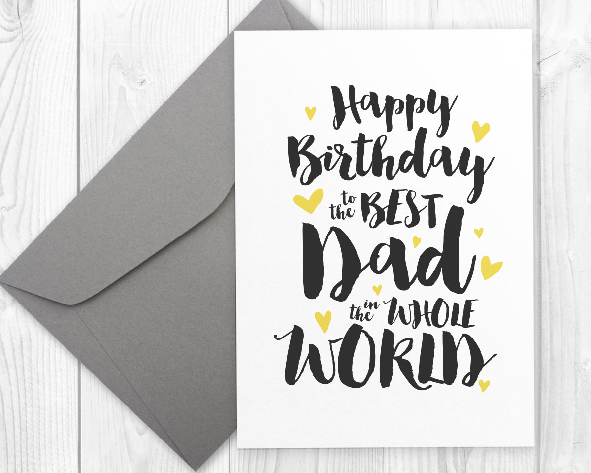 Best ideas about Birthday Card For Dad
. Save or Pin Printable Happy Birthday card for the best dad in the whole Now.