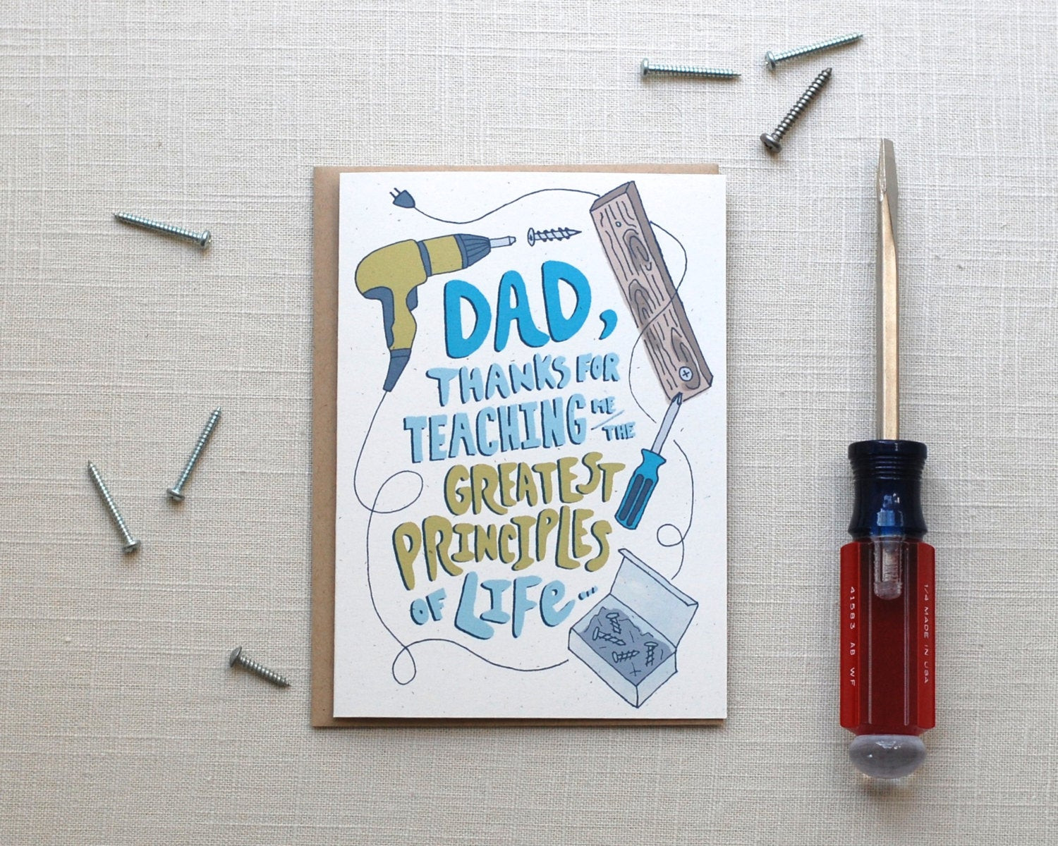 Best ideas about Birthday Card For Dad
. Save or Pin Funny Father s Day Card Righty Tighty Lefty Loosey Now.