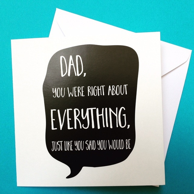 Best ideas about Birthday Card For Dad
. Save or Pin dad birthday card dad s always right birthday Folksy Now.