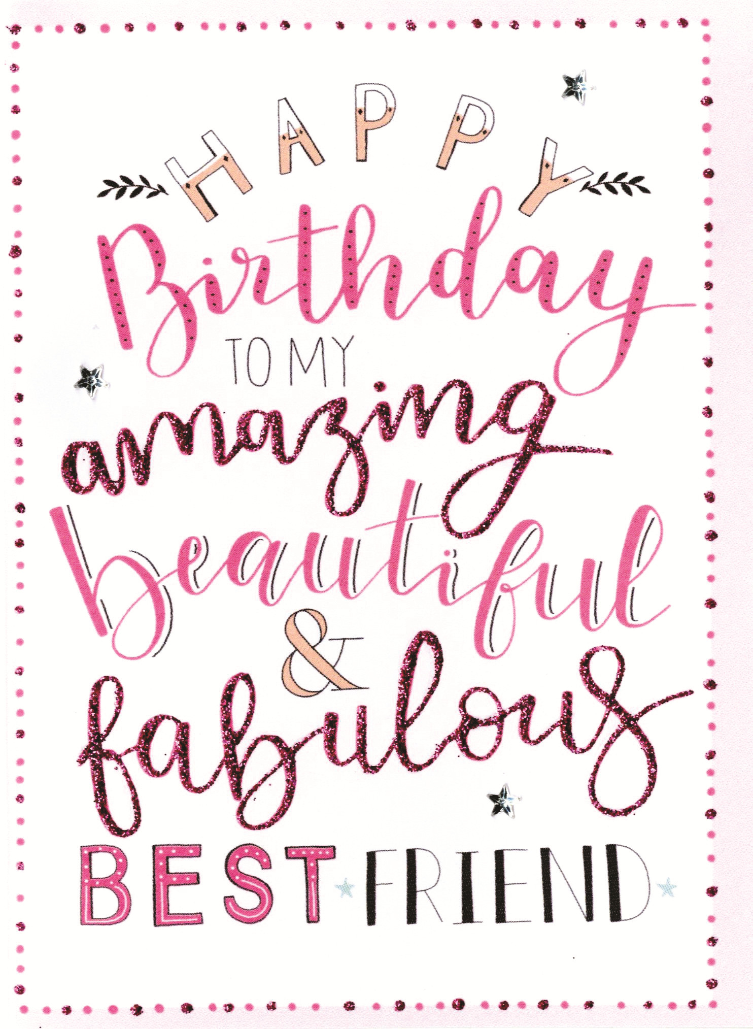 Best ideas about Birthday Card For Friend
. Save or Pin Best Friend Happy Birthday Greeting Card Now.