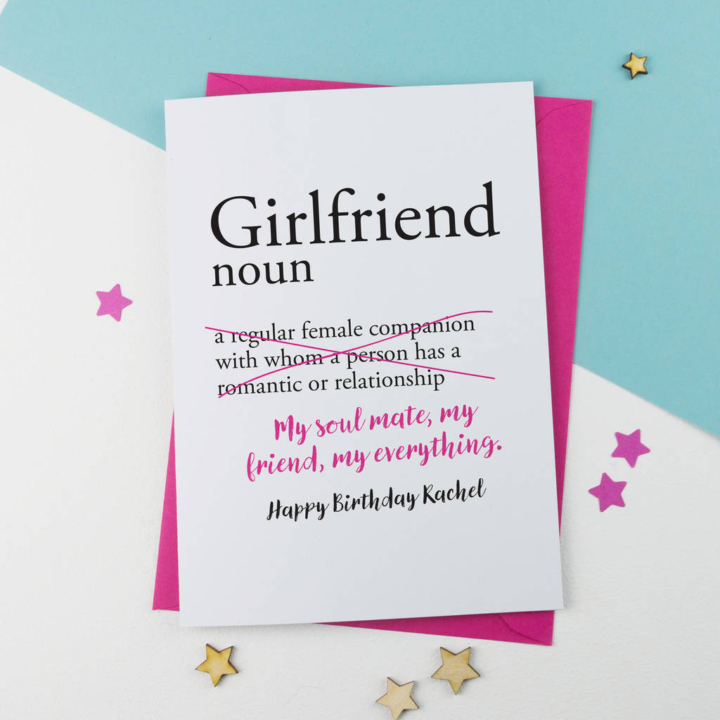 Best ideas about Birthday Card For Girlfriend
. Save or Pin girlfriend personalised birthday card by a is for alphabet Now.